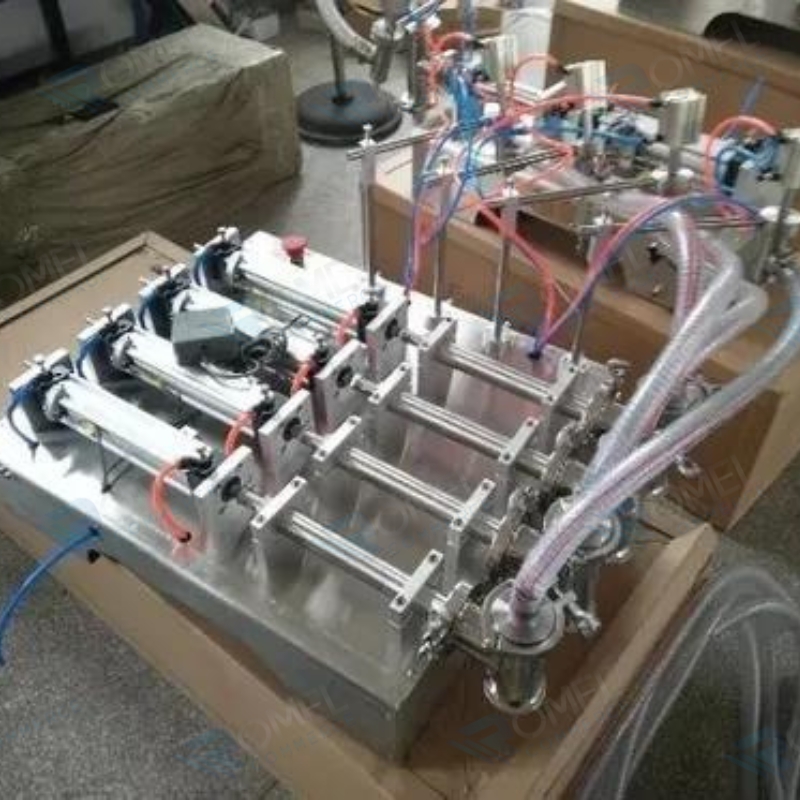 LLENADORA SEMIAUTOMATICA DE LIQUIDOS POR SUCCION  4 BOQUILAS DE 5 A 50ML Ó 10 A 100ML