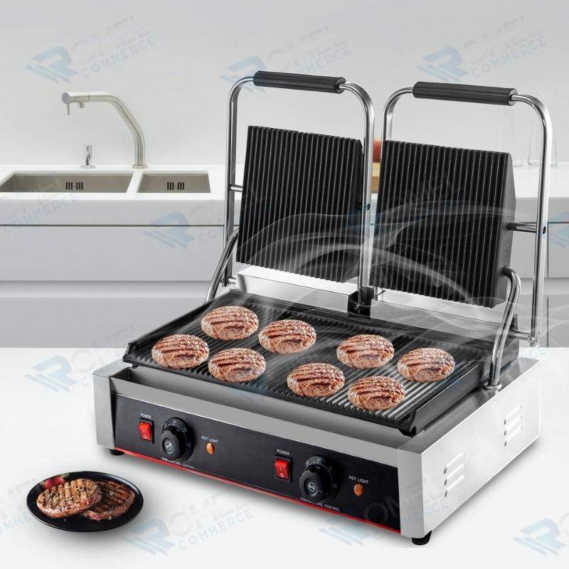 Vevor Parrilla Grill Asador Eléctrico Tostadora Panini Carne