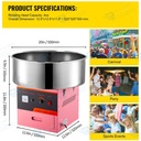 MÁQUINA DE ALGODÓN DE AZÚCAR COMERCIAL ELÉCTRICA 50CM