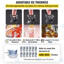 MÁQUINA FABRICA HIELO 235W AUTOMÁTICA 50KG