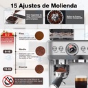 CAFETERA DE EXPRESSO CON MOLINILLO CAFÉ Y VAPORIZADOR