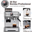 CAFETERA DE EXPRESSO CON MOLINILLO CAFÉ Y VAPORIZADOR