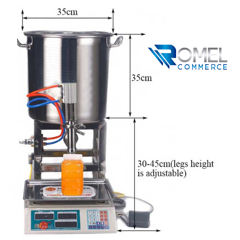 Maquina de llenado automático de miel de 20g-5kg