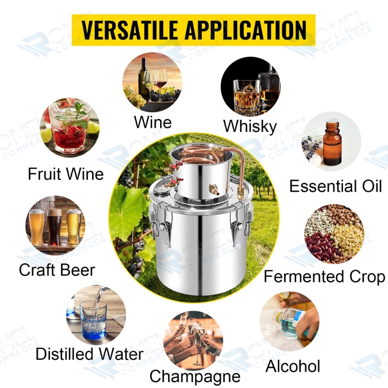 Destiladora para agua, aceites, esencias, cerveza, etc. 30lts