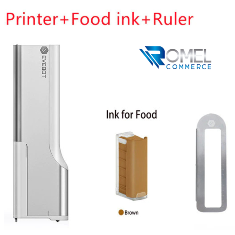  CHEOTIME Impresora comestible de 3.7 V para pasteles y  galletas, impresora de café ABS, impresora comestible de inyección de tinta  para alimentos, marcadores comestibles de mano para Android, para iOS, para