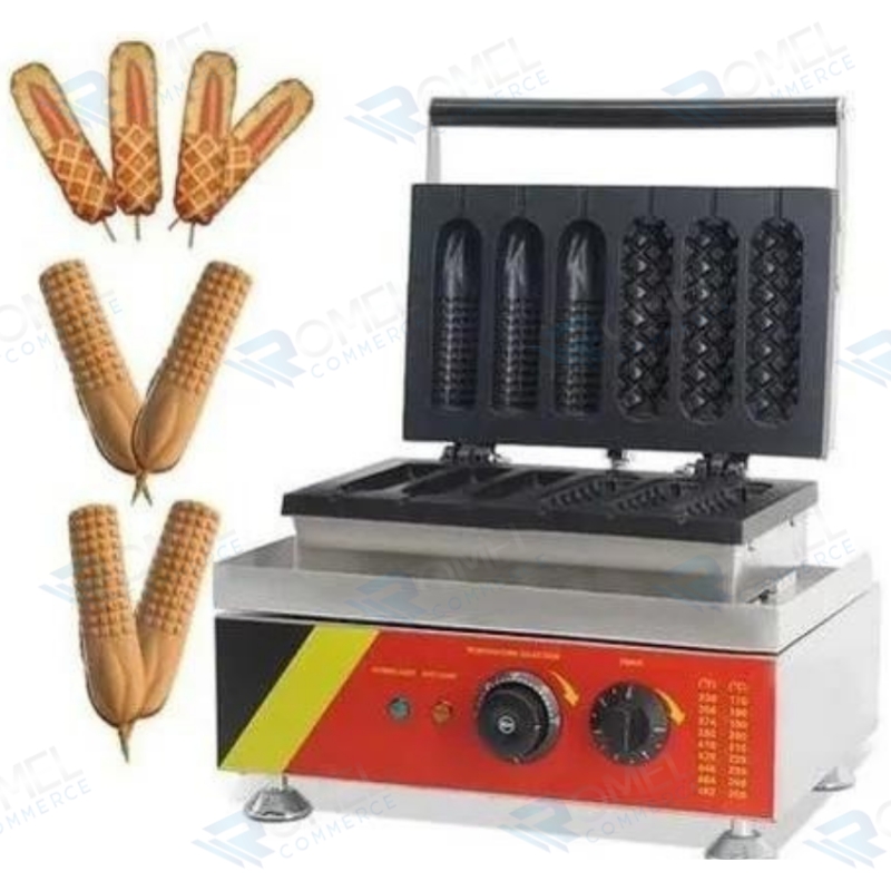 MAQUINA DE BANDERILLAS PARA HOT DOGS WAFFLEADOS CON DOS ESTILOS
