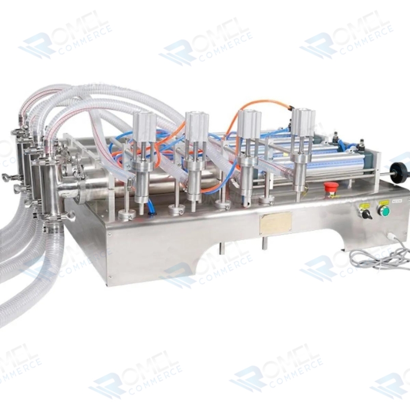 LLENADORA SEMIAUTOMATICA DE LIQUIDOS POR SUCCION  4 BOQUILAS DE 5 A 50ML Ó 10 A 100ML