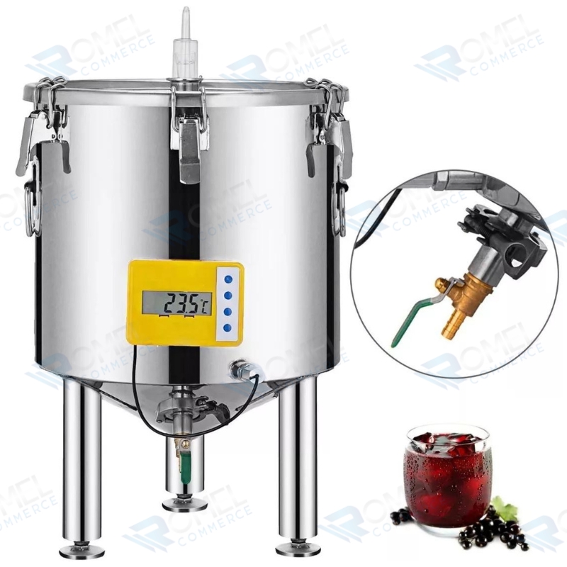 FERMENTADOR DE CERVEZA, VINO GRADO ALIMENTICIO 50 LITROS